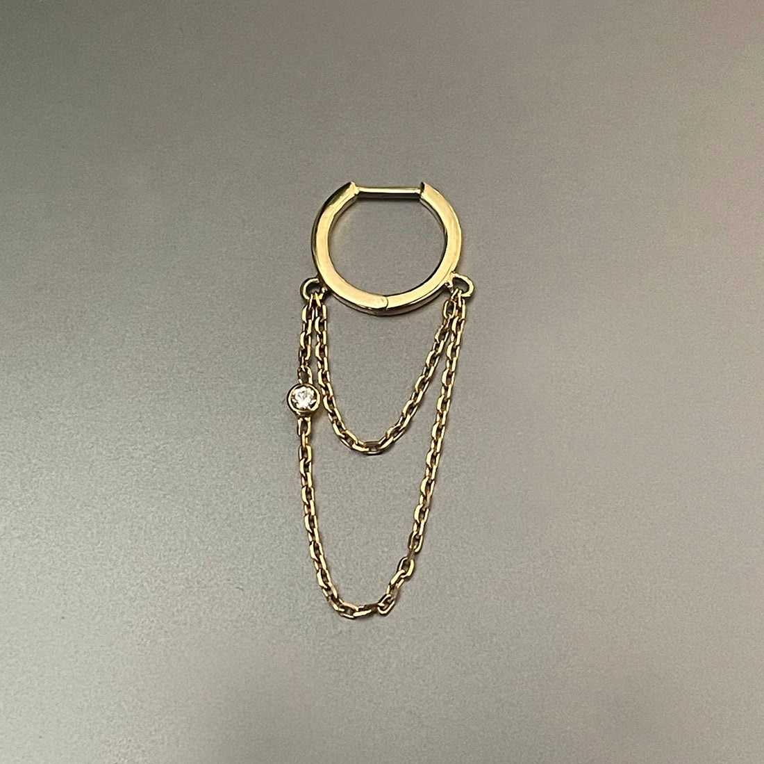 Double Chain Single Earring