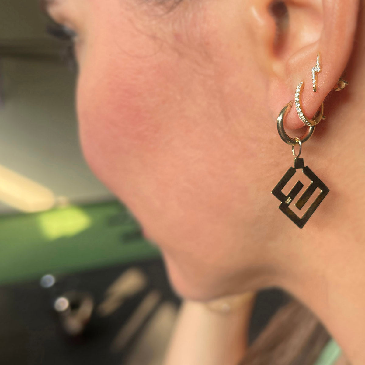 Personalized Letters Single Earring