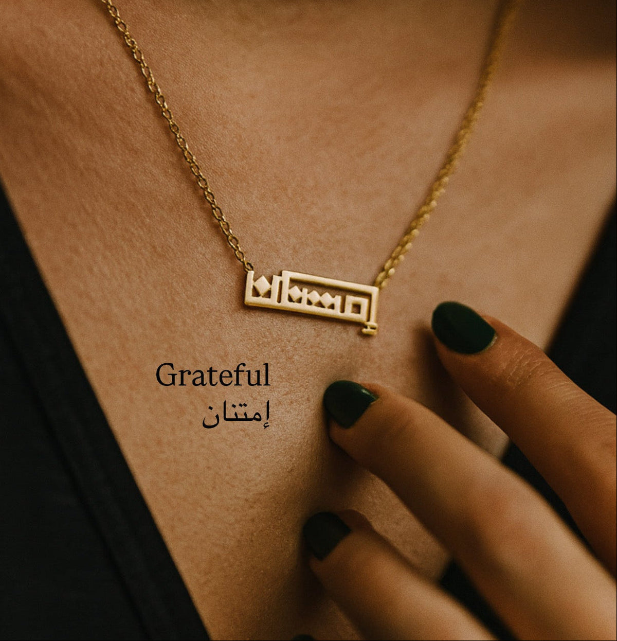 Customized necklace gratitude 