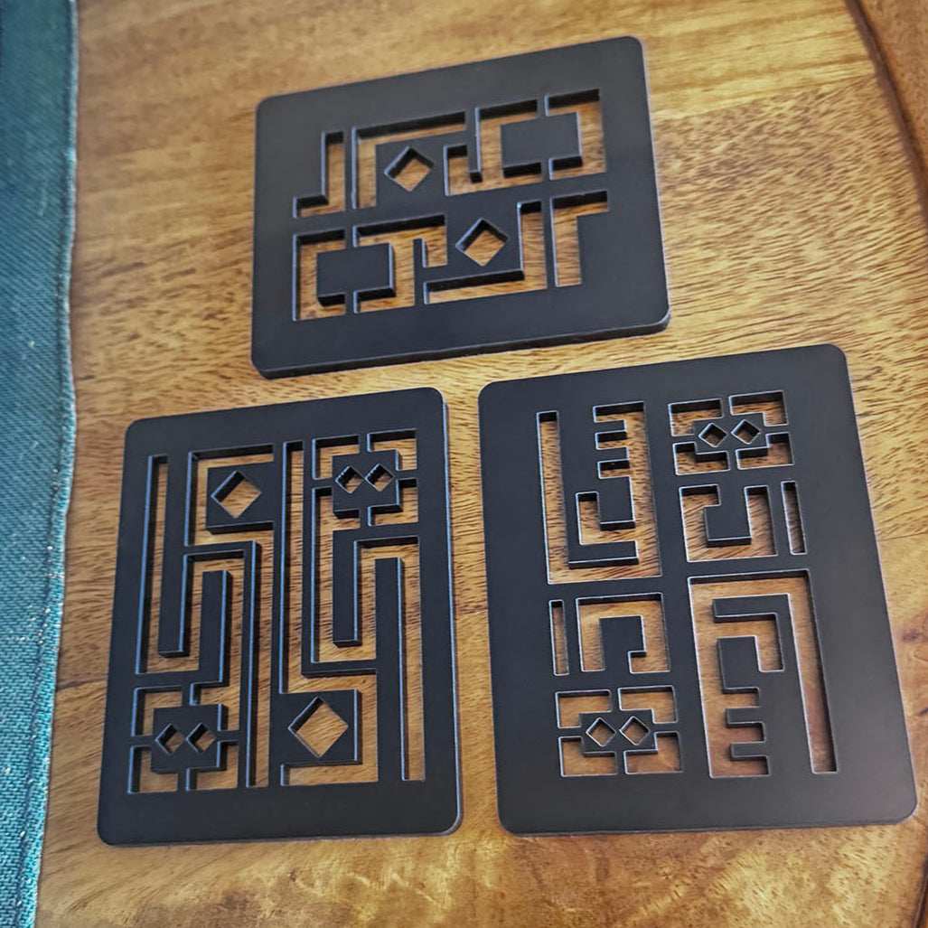 Table Art Coasters Set x 3
